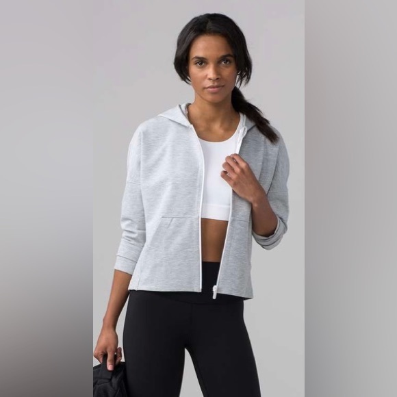 Lululemon Minimal Hoodie Heathered Power Grey - Picture 2 of 13